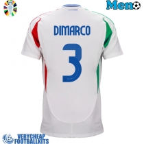 Italy Federico Dimarco #3 Replica Away Shirt Euro 2024 Short Sleeve